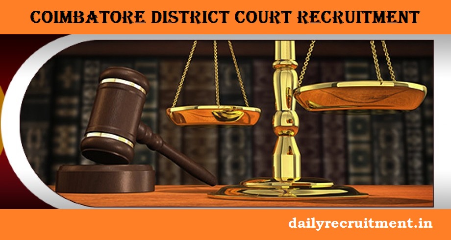 Coimbatore District Court Recruitment 2019