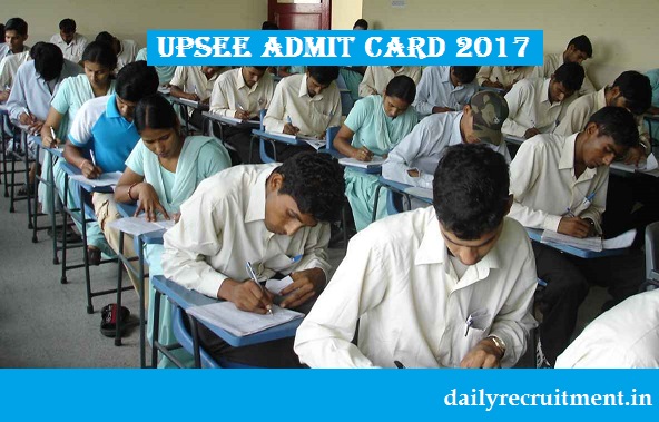 UPSEE Admit Card 2017