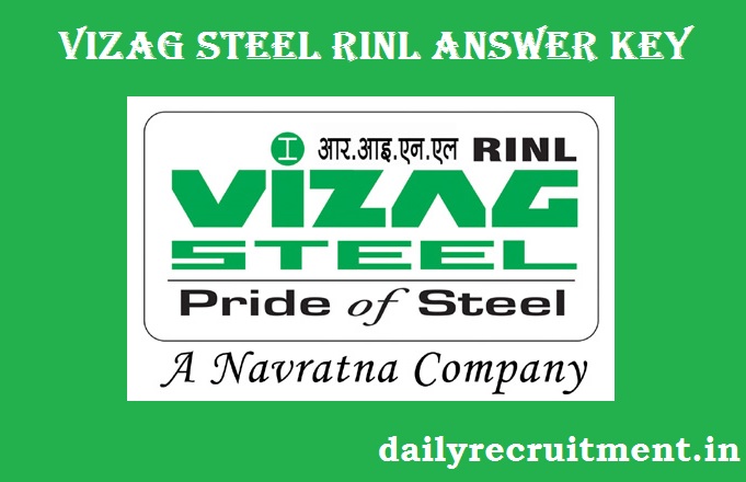 VIZAG Steel Plant RINL Answer Key 2017
