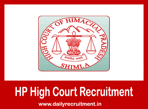 HP High Court Recruitment 2019