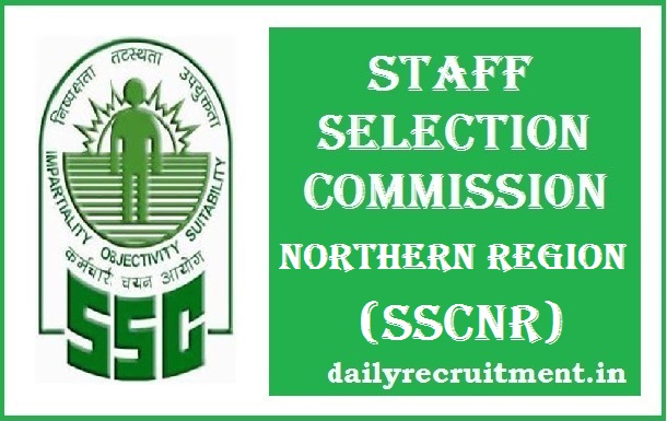 SSCNR Recruitment 2017