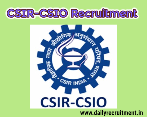 CSIR-CSIO Recruitment 2020