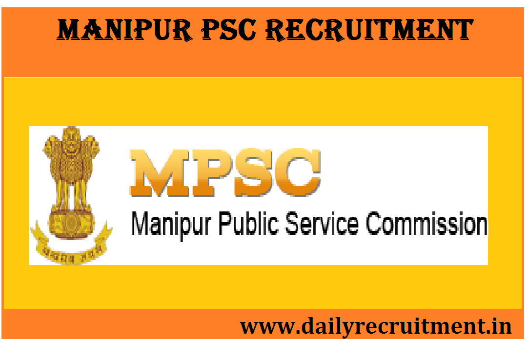Manipur PSC Recruitment 2019