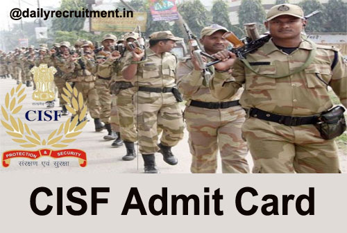 CISF HQ New Delhi Admit Card 2023