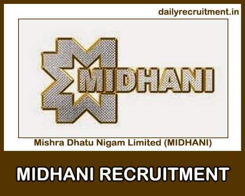 MIDHANI Recruitment 2021