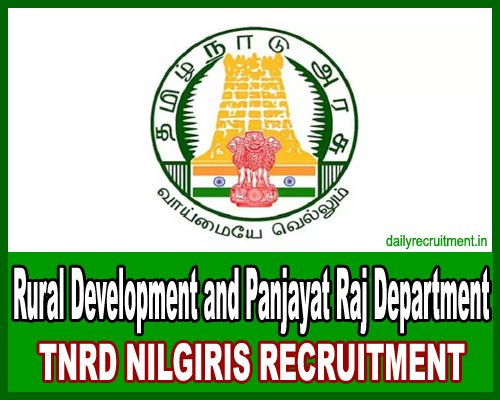 TNRD Nilgiris Recruitment 2020