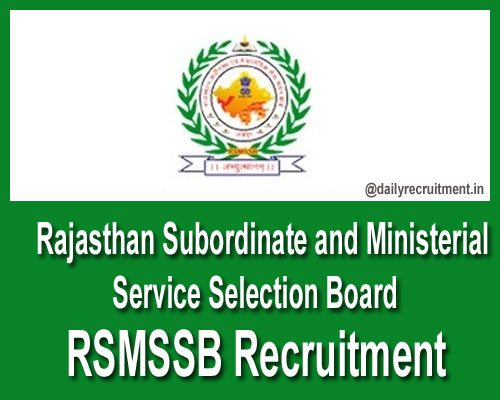 RSMSSB Lab Assistant Recruitment 2022