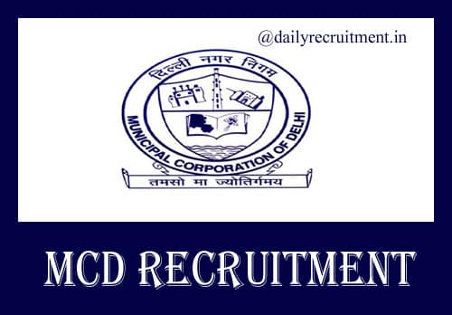 MCD Recruitment 2019