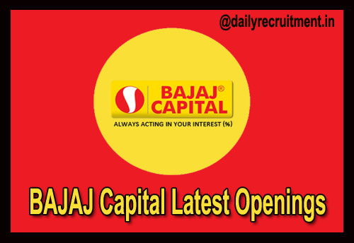 BAJAJ Capital Recruitment 2020
