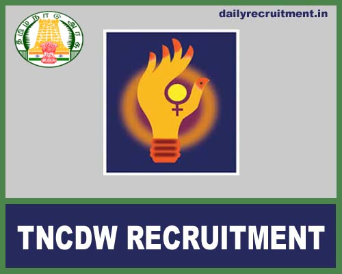 TNCDW Recruitment 2018