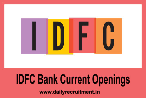 Idfc Bank Current Openings 2020 Apply Online For Bank Officer