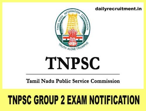 TNPSC Group 2 Exam Notification 2018