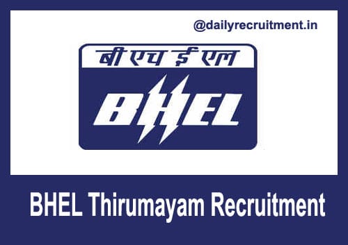 BHEL Thirumayam Recruitment 2020