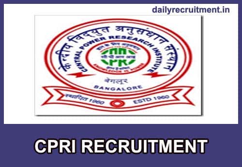 CPRI Recruitment Admit Card 2023