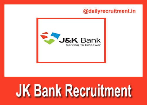 JK Bank Recruitment 2020