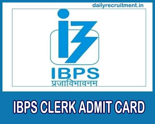 IBPS Clerk Mains Admit Card 2020