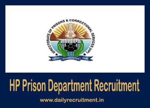 HP Prison Department Recruitment 2019