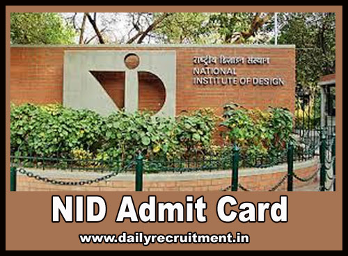 NID DAT Prelims Admit Card 2021