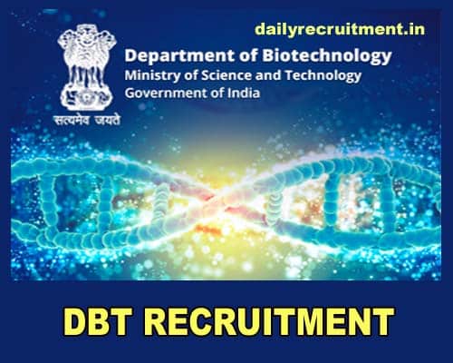 DBT Recruitment 2021