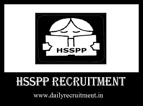HSSPP Recruitment 2019