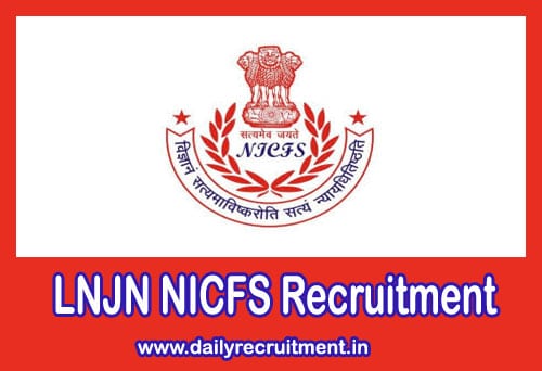 LNJN NICFS Recruitment 2020