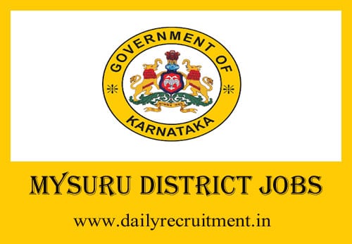 Mysuru District Jobs 2019