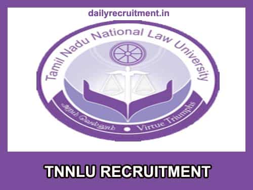 TNNLU Recruitment 2019