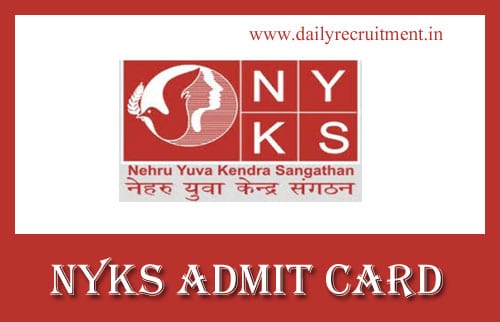 NYKS Volunteer Admit Card 2021