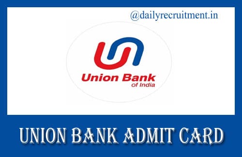 Union Bank Admit Card 2019