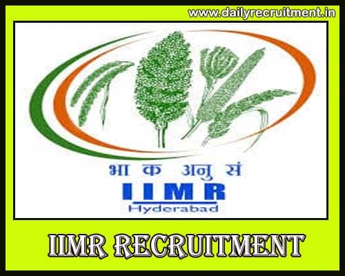 IIMR Recruitment 2020