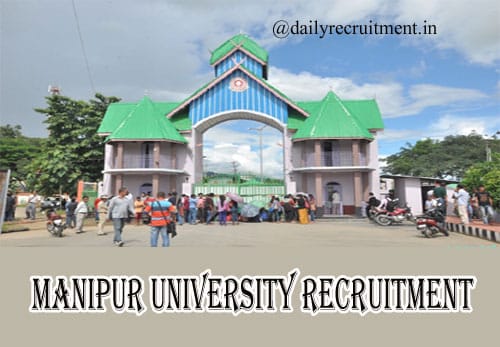 Manipur University Recruitment 2020