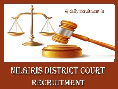 Nilgiris District Court Recruitment 2019