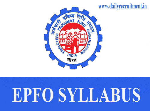 EPFO Syllabus 2019