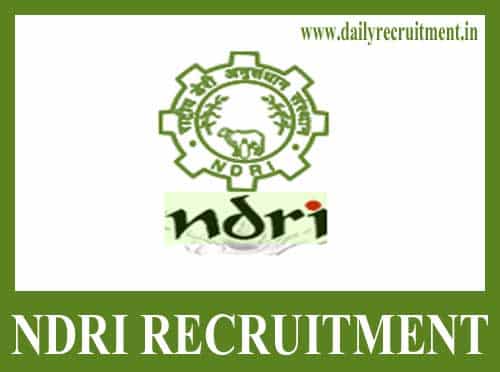 NDRI Recruitment