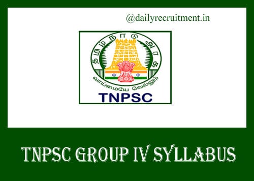 TNPSC Group 4 Syllabus 2019