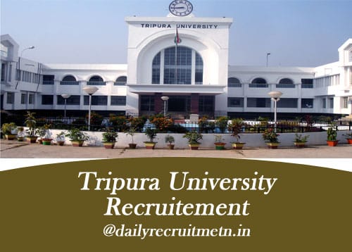 Tripura University Recruitment 2019