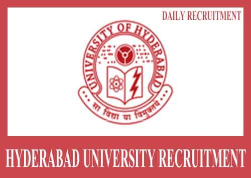 Hyderabad University Recruitment 2024