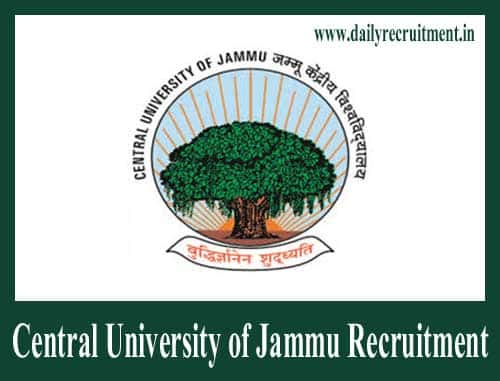 Central University of Jammu Recruitment 2019
