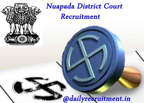 Nuapada District Court Recruitment 2019