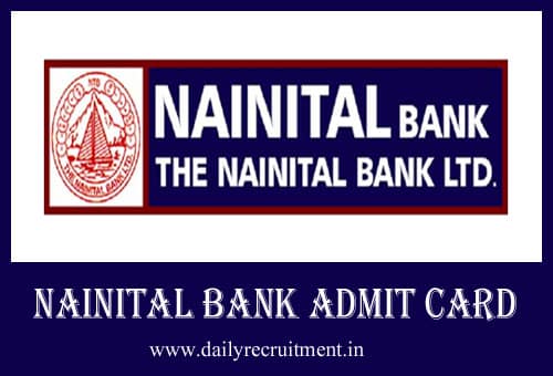 Nainital Bank Admit Card 2019