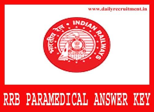 RRB Paramedical Answer Key 2019