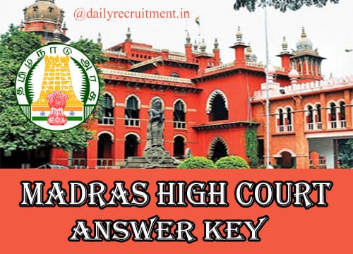 Madras High Court Answer Key 2019