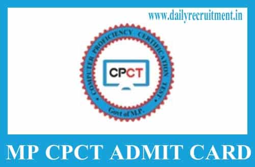 MP CPCT Admit Card 2019