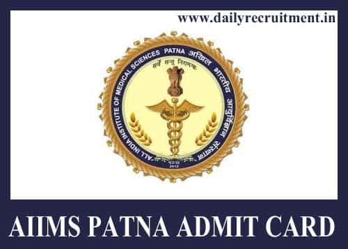AIIMS Patna Admit Card 2019