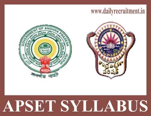 APSET Syllabus 2019