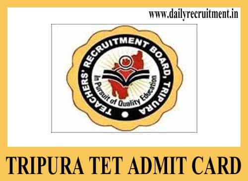 Tripura TET Admit Card 2019