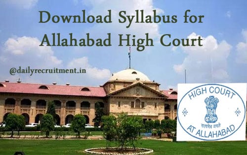Allahabad High Court Syllabus 2019