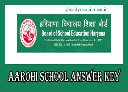Aarohi School Answer Key 2019