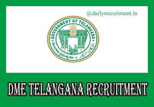 DME Telangana Recruitment 2019