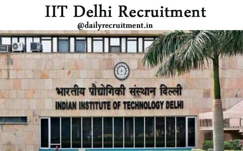IIT Delhi Recruitment 2020